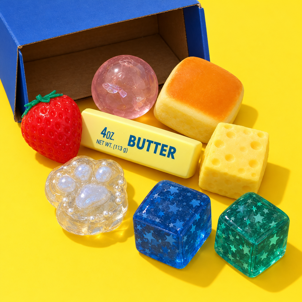 The Squish Box – 8 Squishies in 1 Box